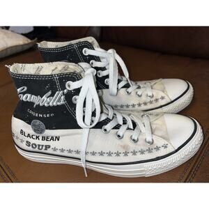 Converse Andy Warhol Cambell’s Soup Blackbean Chuck Taylor All-Star Size 7 / 40
